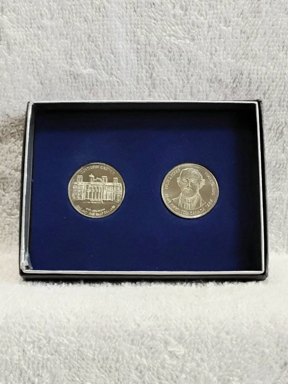 Mint 1996 Hamilton's 150th Birthday Set of 2 Medallions!!